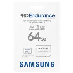 Karta Pamięci 64GB Samsung Pro Endurance do Wideorejestratorów, Monitoringu